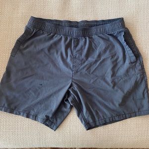 Marine Layer Swim Trunks Shorts Mens Large Solid Gray Moisture Wicking Stretch
